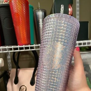Starbucks glitter grid cup